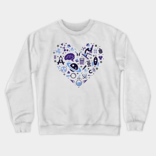 Heart Love Science Crewneck Sweatshirt